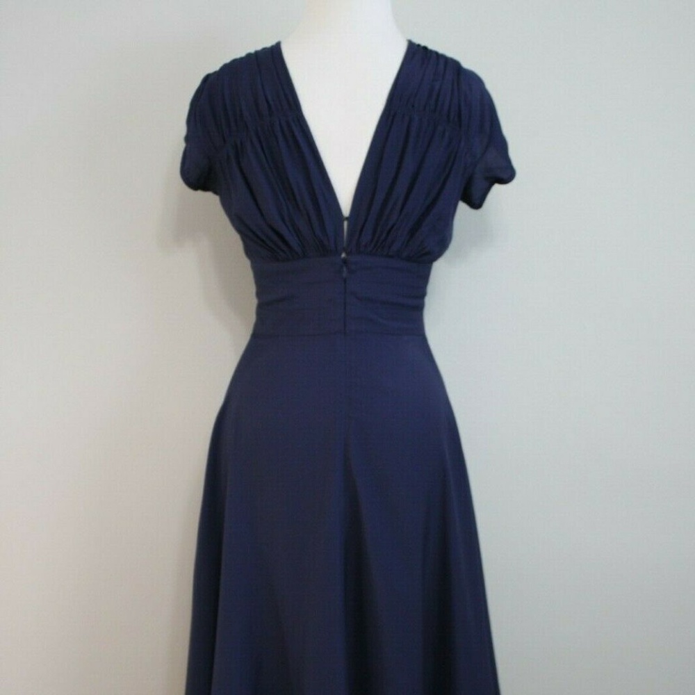 Trashy Diva 1940's Dress in Navy Rayon